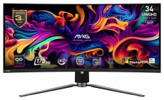 MSI 34" MAG 341CQP UWQHD QD-OLED 175Hz HDMI/DP/USB-C fekete ívelt gamer monitor Iroda és számítástechnika - Monitor - 21:9 Ultrawide monitor - 496844