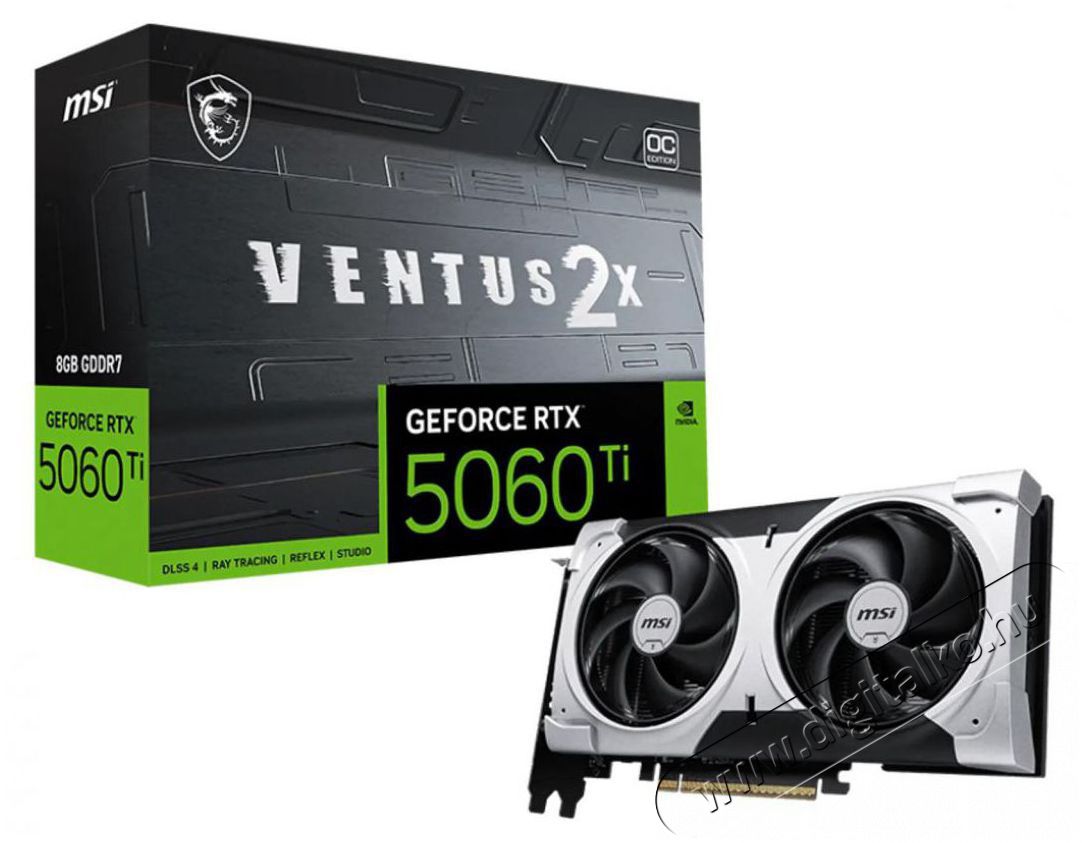 MSI RTX 5060 Ti Ventus nVidia 8GB DDR7 PCIe vide&oacute;k&aacute;rtya Iroda &eacute;s sz&aacute;m&iacute;t&aacute;stechnika - Sz&aacute;m&iacute;t&oacute;g&eacute;p tartoz&eacute;k - Videok&aacute;rtya - 516054