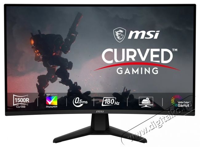 MSI 32CQ6F MAG Ívelt Gaming Monitor WQHD, Rapid VA (mag 32cq6f) Iroda és számítástechnika - Monitor - Professzionális LED kijelző - 531223