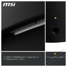 MSI 32CQ6F MAG Ívelt Gaming Monitor WQHD, Rapid VA (mag 32cq6f) Iroda és számítástechnika - Monitor - Professzionális LED kijelző - 531223