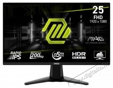 MSI MAG 244F gaming monitor, 23.8 , Full HD (1920x1080), Fast IPS, 200Hz, 0.5 ms, AMD FreeSync Premium, HDMI, DisplayPort, Fekete Iroda &eacute;s sz&aacute;m&iacute;t&aacute;stechnika - Monitor - Monitor - 534420