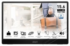 MSI MSI PRO MP161 E2 hordozhat&oacute; IPS, 15,6  Full HD, 60 Hz, 2 x USB Type C &eacute;s mini-HDMI, 4 ms, hangsz&oacute;r&oacute; Iroda &eacute;s sz&aacute;m&iacute;t&aacute;stechnika - Monitor - Monitor - 534422