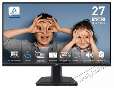 MSI PRO MP275Q monitor, IPS, 27 h&uuml;velyk, WQHD, 2560 x 1440, HDMI, DisplayPort, 100 Hz, 1ms (MPRT) / 4ms (GTG), Fekete Iroda &eacute;s sz&aacute;m&iacute;t&aacute;stechnika - Monitor - Monitor - 534421