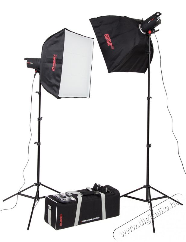 Multiblitz Compact Plus Location Set (2 x 200Ws) Fotó-Videó kiegészítők - Vaku - Stúdió vaku - 298498