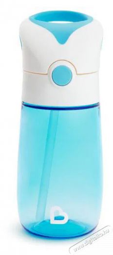 Munchkin Flip & Go  szívószálas pohár, kék, 355 ml Szépségápolás / Egészség - Baba mama termék - Cumisüveg / cumi / etetés kiegészítő - 521747