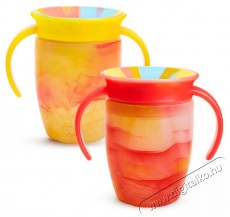 Munchkin Miracle 360  Tie Dye Cup Tropical - sárga, piros, 2db, 207ml Szépségápolás / Egészség - Baba mama termék - Cumisüveg / cumi / etetés kiegészítő - 521739