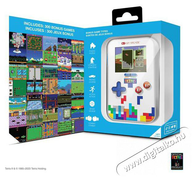 My Arcade Go Gamer Classic Portable Tetris Iroda &eacute;s sz&aacute;m&iacute;t&aacute;stechnika - J&aacute;t&eacute;k konzol - Kieg&eacute;sz&iacute;tő - 521763