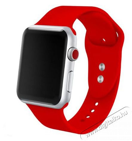 Mybandz APW381643 Apple Watch utángyártott piros szilikon óraszíj 38/40mm  Mobil / Kommunikáció / Smart - Okos eszköz - Egyéb okos eszköz - 384172