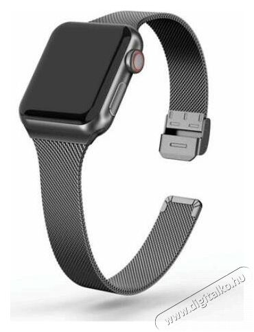 Mybandz APW381581 Apple Watch csatos milánói fém óraszíj /fekete/ 38/40/41 mm Háztartás / Otthon / Kültér - Óra - Egyéb óra - 393244
