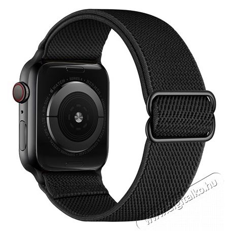 Mybandz APW383004 Apple Watch állítható rugalmas szövet óraszíj /fekete/ 38/40/41 mm Háztartás / Otthon / Kültér - Óra - Egyéb óra - 393230