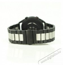 Mybandz 20SKU390 Klasszikus fém óraszíj ezüst-fekete 20mm Háztartás / Otthon / Kültér - Óra - Egyéb óra - 393432