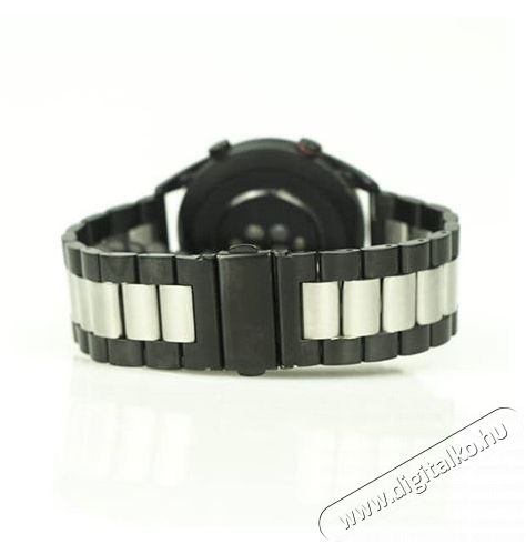 Mybandz 20SKU390 Klasszikus fém óraszíj ezüst-fekete 20mm Háztartás / Otthon / Kültér - Óra - Egyéb óra - 393432