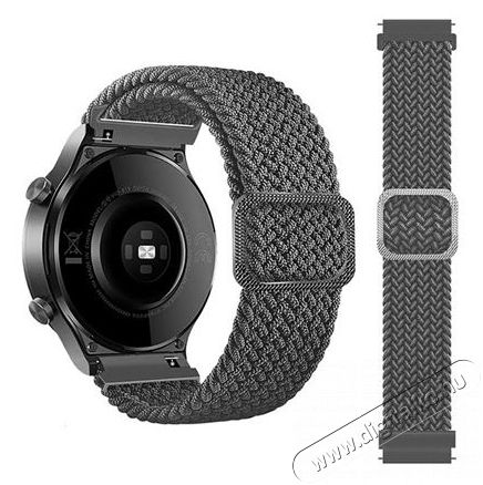 Mybandz 20SKU4101 Állítható elasztikus szövet óraszíj szürke 20mm Háztartás / Otthon / Kültér - Óra - Egyéb óra - 393431