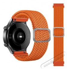 Mybandz 20SKU4103 Állítható elasztikus szövet óraszíj narancs 20mm Háztartás / Otthon / Kültér - Óra - Egyéb óra - 393430