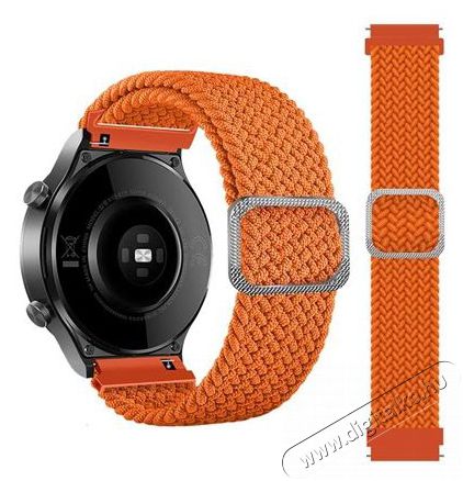 Mybandz 20SKU4103 Állítható elasztikus szövet óraszíj narancs 20mm Háztartás / Otthon / Kültér - Óra - Egyéb óra - 393430