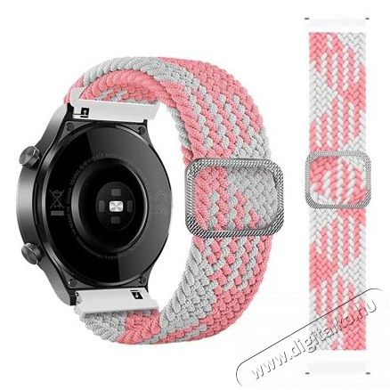 Mybandz 20SKU4107 Állítható elasztikus szövet óraszíj púder-fehér 20mm Háztartás / Otthon / Kültér - Óra - Egyéb óra - 393427