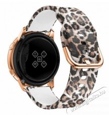 Mybandz 20SKU6137 Szilikon óraszíj rosegold csattal párducmintás 20mm Háztartás / Otthon / Kültér - Óra - Egyéb óra - 393420