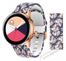 Mybandz 20SKU6140 Szilikon óraszíj rosegold csattal virágmintás 20mm Háztartás / Otthon / Kültér - Óra - Egyéb óra - 393414