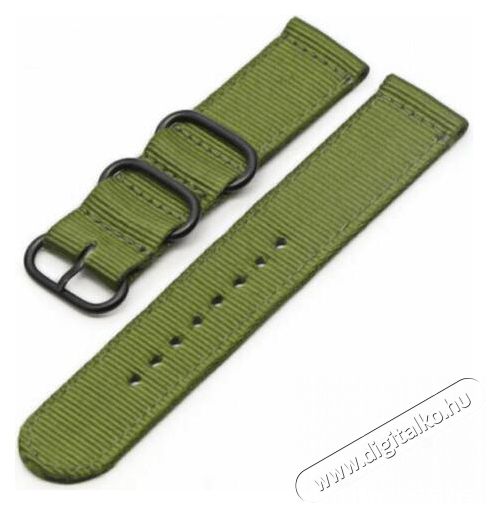 Mybandz 22SKU1805 Szövet óraszíj /Khaki/ 22mm Háztartás / Otthon / Kültér - Óra - Egyéb óra - 393387