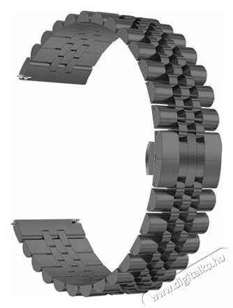 Mybandz 22SKU2600 Steelo fém óraszíj / Fekete/ 22mm Háztartás / Otthon / Kültér - Óra - Egyéb óra - 393381