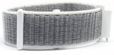 Mybandz 20SKU1605 tépőzáras rugalmas szövet óraszíj 20mm - fehér-szürke Mobil / Kommunikáció / Smart - Okos eszköz - Egyéb okos eszköz - 366169