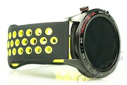 Mybandz 20SKU2071 lélegző szilikon óraszíj 20mm - fekete-sárga Mobil / Kommunikáció / Smart - Okos eszköz - Egyéb okos eszköz - 366128