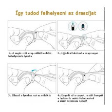 Mybandz 20SKU6118 szilikon óraszíj gömb csattal 20mm - piros Mobil / Kommunikáció / Smart - Okos eszköz - Egyéb okos eszköz - 366114