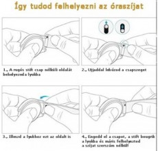 Mybandz 20SKU6136 szilikon óraszíj rózsarany csattal 20mm - virágmintás Mobil / Kommunikáció / Smart - Okos eszköz - Egyéb okos eszköz - 366118