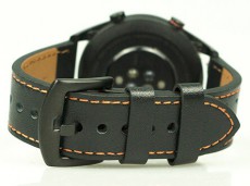 Mybandz 22SKU1550 Rally bőróraszíj fekete csattal 22mm - fekete-narancs Mobil / Kommunikáció / Smart - Okos eszköz - Egyéb okos eszköz - 366162