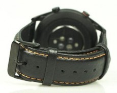 Mybandz 22SKU1557 karbonszálas bőróraszíj 22mm - fekete-naracs Mobil / Kommunikáció / Smart - Okos eszköz - Egyéb okos eszköz - 366107