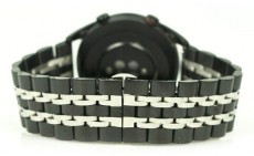 Mybandz 22SKU2504 Jubilee láncszemes fém óraszíj 22mm - fekete-ezüst Mobil / Kommunikáció / Smart - Okos eszköz - Egyéb okos eszköz - 366105