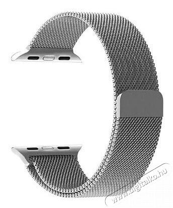 Mybandz APW421426 Apple Watch utángyártott Milánói fém óraszíj 42/44mm - ezüst Mobil / Kommunikáció / Smart - Okos eszköz - Egyéb okos eszköz - 366064