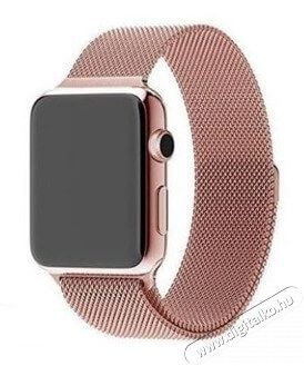 Mybandz APW421562 Apple Watch utángyártott Milánói fém óraszíj 42/44mm - pink-arany Mobil / Kommunikáció / Smart - Okos eszköz - Egyéb okos eszköz - 366067