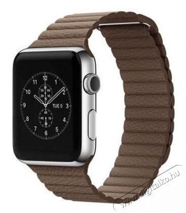 Mybandz APW422346 apple watch utángyártott mágneses bőróraszíj 42/44mm - barna Mobil / Kommunikáció / Smart - Okos eszköz - Egyéb okos eszköz - 366060