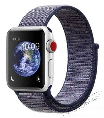 Mybandz APW422799 Apple Watch utángyártott rugalmas szövet óraszíj 42/44mm - éjkék Mobil / Kommunikáció / Smart - Okos eszköz - Egyéb okos eszköz - 366070