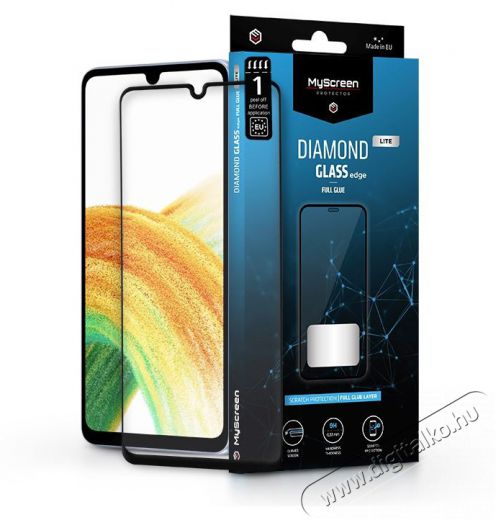 MyScreen Protector MSP LA-2162 Samsung A336B Galaxy A33 5G Diamond Glass Lite Edge2.5D edzett üveg képernyővédő Mobil / Kommunikáció / Smart - Mobiltelefon kiegészítő / tok - Kijelző / hátlap védő fólia - 398850