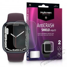 MyScreen Protector MSP LA-2063 Apple Watch S7 (41mm) AntiCrash Shield Edge 3D 2db-os ütésálló kijelzővédő fólia Mobil / Kommunikáció / Smart - Mobiltelefon kiegészítő / tok - Kijelző / hátlap védő fólia - 398802
