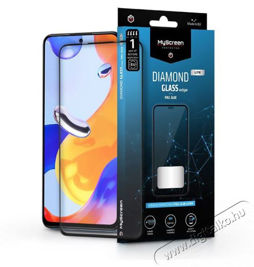 MyScreen Protector MSP LA-2166 Xiaomi Redmi Note 11 Pro/11 Pro+ Diamond Glass Lite Edge2.5D edzett üveg képernyővédő Mobil / Kommunikáció / Smart - Mobiltelefon kiegészítő / tok - Kijelző / hátlap védő fólia - 398832