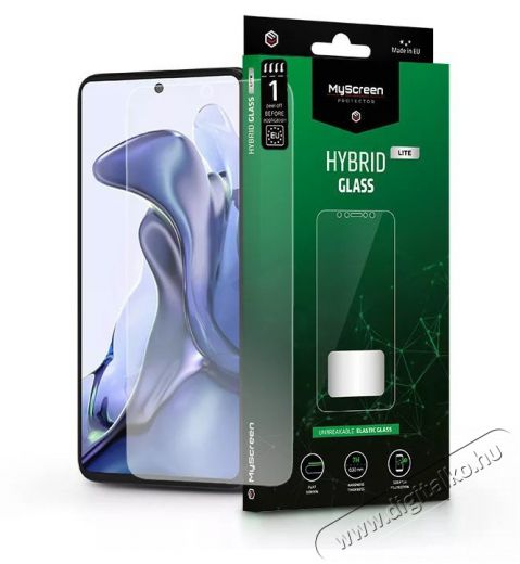 MyScreen Protector MSP LA-2056 Xiaomi 11T/11T Pro Hybrid Glass Lite rugalmas üveg kijelzővédő fólia Mobil / Kommunikáció / Smart - Mobiltelefon kiegészítő / tok - Kijelző / hátlap védő fólia - 404156