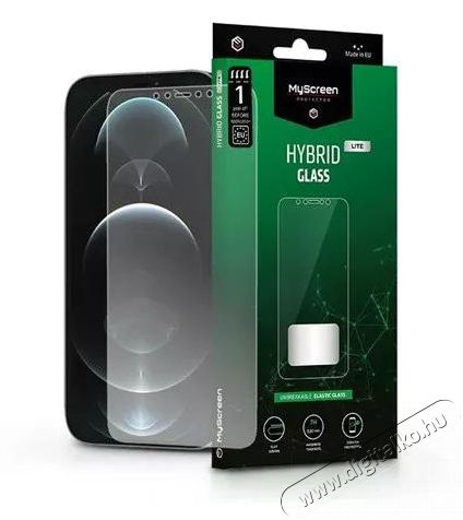 MyScreen Protector MSP LA-2300 Apple iPhone 12 Pro Max Hybrid Glass Lite rugalmas üveg kijelzővédő fólia Mobil / Kommunikáció / Smart - Mobiltelefon kiegészítő / tok - Kijelző / hátlap védő fólia - 463037