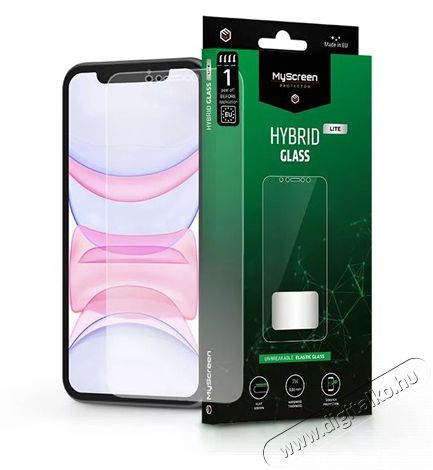 MyScreen Protector MSP LA-2096 iPhone XR/11 Hybrid Glass Lite rugalmas üveg kijelzővédő fólia Mobil / Kommunikáció / Smart - Mobiltelefon kiegészítő / tok - Kijelző / hátlap védő fólia - 406918