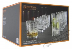 Nachtmann  12 darabos whiskys pohár készlet 345 ml, Longdrink 445 ml HIGHLAND SQUARE 101754 Konyhai termékek - Konyhai eszköz - Készlet / szett - 525368