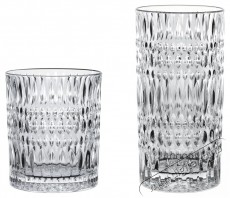 Nachtmann  ETHNO whiskys (345 ml) és hosszú italos (445 ml) pohárkészlet, 12 db Konyhai termékek - Konyhai eszköz - Készlet / szett - 525371
