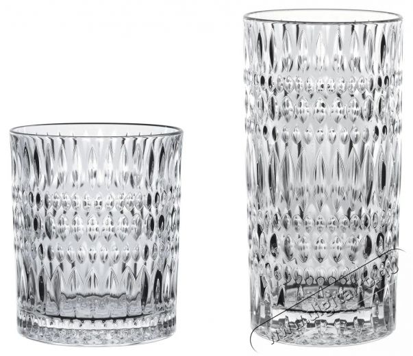 Nachtmann  ETHNO whiskys (345 ml) és hosszú italos (445 ml) pohárkészlet, 12 db Konyhai termékek - Konyhai eszköz - Készlet / szett - 525371