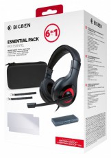 NACON Essential Pack Nintendo Switch fekete headset csomag Audio-Video / Hifi / Multimédia - Fül és Fejhallgatók - Fejhallgató mikrofonnal / headset - 415818