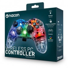 NACON 2809125 GC-200WL vezeték nélküli átlátszó RGB PC kontroller Iroda és számítástechnika - Számítógép tartozék - PC kontroller - 507989