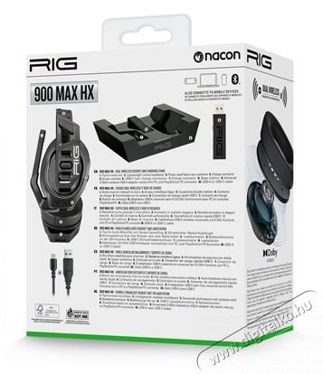 NACON 2809611 RIG 900 MAX HS XBOX fekete gamer headset Audio-Video / Hifi / Multim&eacute;dia - F&uuml;l &eacute;s Fejhallgat&oacute;k - Fejhallgat&oacute; - 509006