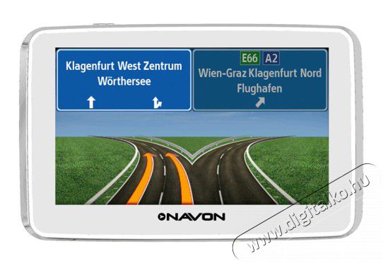 Navon N490 Plus fehér 4,3" iGO8 Európa élettartam térképpel GPS navigáció Autóhifi / Autó felszerelés - GPS navigáció - GPS navigáció - 312412