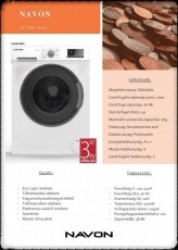 Navon N 7100 AAA elöltöltős mosógép Háztartás / Otthon / Kültér - Mosógép / szárítógép - Elöltöltős normál (60cm-ig) mosógép - 347202