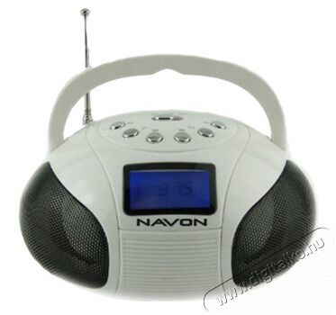 Navon NPB100 Boombox - fehér Audio-Video / Hifi / Multimédia - Hordozható CD / DVD / Multimédia készülék - Hordozható CD / Multimédia rádiómagnó / Boombox - 312418